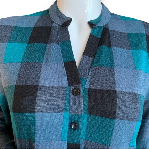 ROXY’S RASCALS BLUE/GREEN PLAID TUNIC DRESS. WOMEN’S SIZE LARGE/XLARGE - Picture 5 of 7